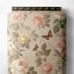 Rose flower style with pink,yellow colors