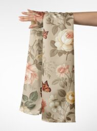 Rose flower style with pink,yellow colors - Image 3