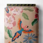 Parrot flower style with orange,pink colors