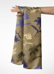 Bloom flower style with brown,blue colors - Image 3