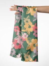 Leaf flower style with green,pink colors - Image 3