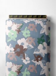 Petal flower style with green,brown colors