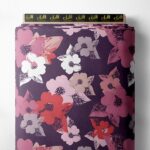 Bloom flower style with pink,white colors