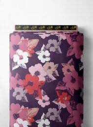 Bloom flower style with pink,white colors