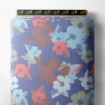 Petal flower style with blue,pink colors