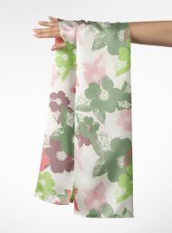 Leaf flower style with pink,green colors - Image 3