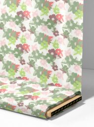 Leaf flower style with pink,green colors - Image 4