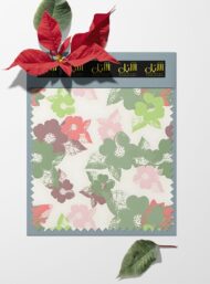 Leaf flower style with pink,green colors - Image 6