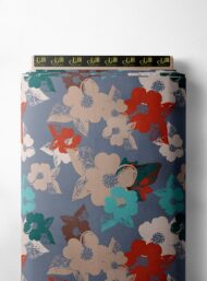 Petal flower style with grey,red colors