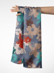 Petal flower style with grey,red colors - Image 3