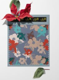 Petal flower style with grey,red colors - Image 6