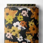 Bloom flower style with orange,yellow colors