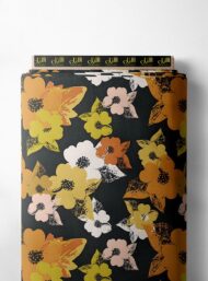 Bloom flower style with orange,yellow colors