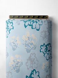 Petal flower style with grey,blue colors