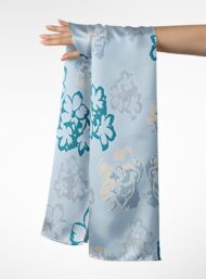 Petal flower style with grey,blue colors - Image 3