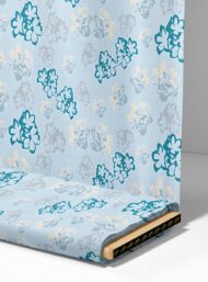 Petal flower style with grey,blue colors - Image 4