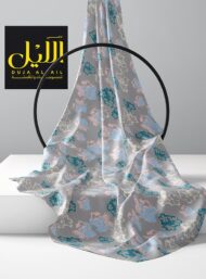 Bloom flower style with grey,blue colors - Image 2