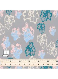 Bloom flower style with grey,blue colors - Image 5