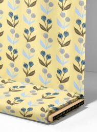 Bloom flower style with yellow,blue colors - Image 4