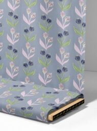 Bloom flower style with grey,green colors - Image 4