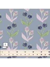 Bloom flower style with grey,green colors - Image 5