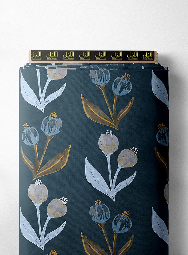 LAI02-1239_1-1.jpg Petal flower style with grey,blue colors - Image 1