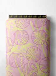 Shell nature style with yellow, pink colors