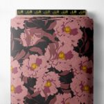 Petal flower style with pink,green colors