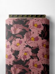 Petal flower style with pink,green colors