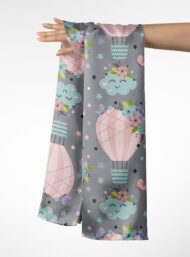 Hot air balloon flower style with pink,blue colors - Image 3