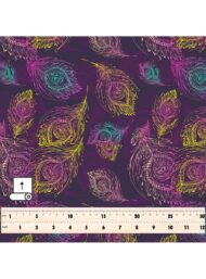 Feather flower style with purple,blue colors - Image 5