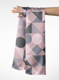 Circle geometric style with pink,grey colors - Image 3