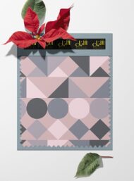 Circle geometric style with pink,grey colors - Image 6