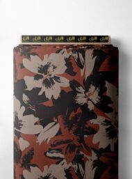 Petal flower style with brown,black colors