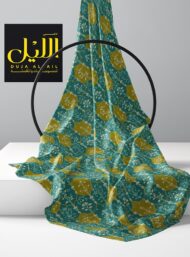 Leaf flower style with green,blue colors - Image 2