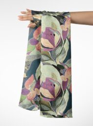 Leaf flower style with pink,green colors - Image 3