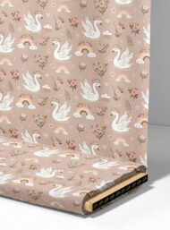 Swan flower style with pink,white colors - Image 4