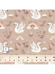 Swan flower style with pink,white colors - Image 5