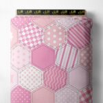 Hexagon others style with pink colors