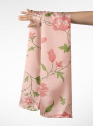 Leaf flower style with green,pink colors - Image 3