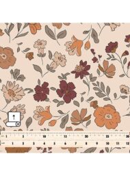 Bloom flower style with brown,red colors - Image 5