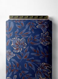 Leaf flower style with blue,red colors