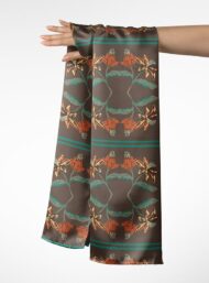 Petal flower style with brown,orange colors - Image 3