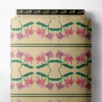 Petal flower style with pink,green colors