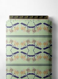 Leaf flower style with yellow,green colors