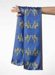 Leaf nature style with blue, yellow colors - Image 3