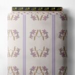 Leaf flower style with pink,green colors