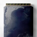 Ocean abstract style with grey,black colors