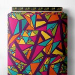 Triangle geometric style with pink,orange colors