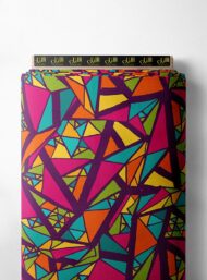 Triangle geometric style with pink,orange colors